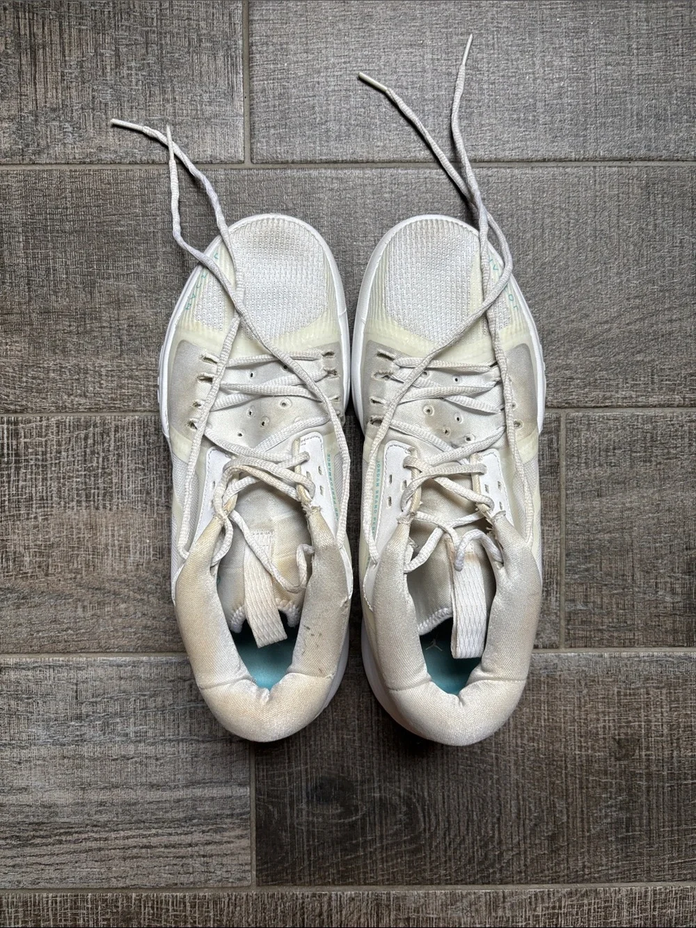 White Jordan Basketball Shoes